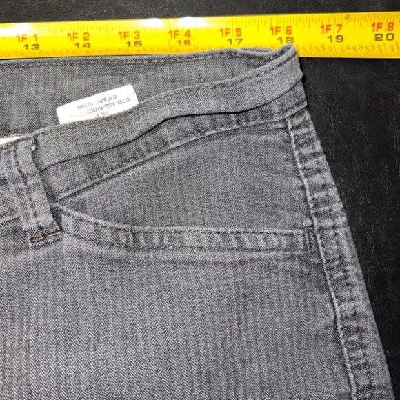 Riders by Lee Women 14P Gray Herringbone Stripe Straight Leg Jean (GS1)‎ - Picture 5 of 7